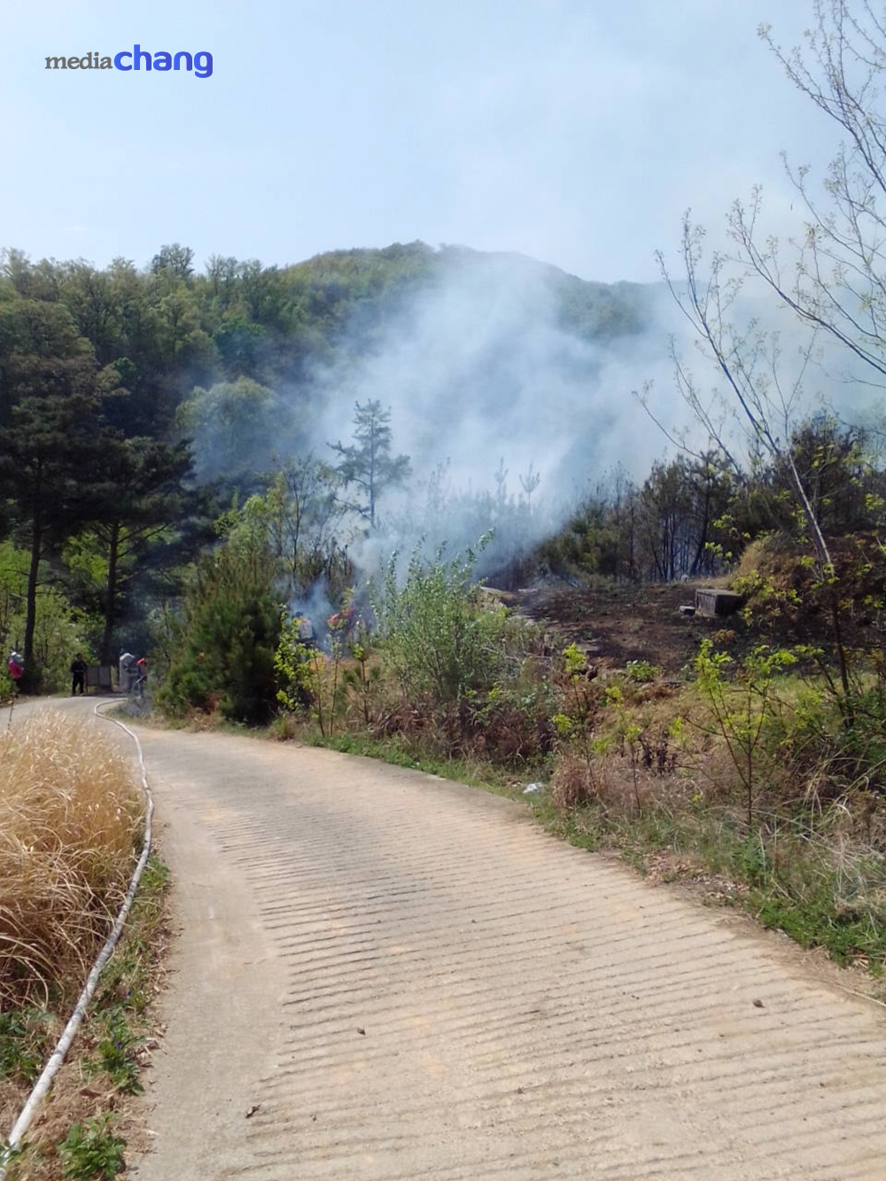 - 산림당국, 산불진화헬기 4대 , 산불진화대원 143명 투입 -